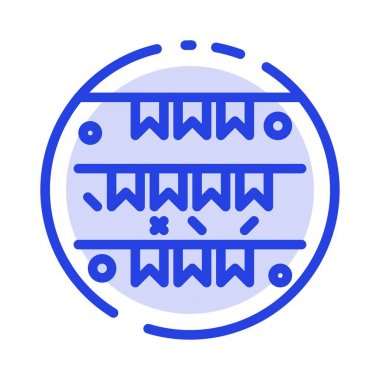 Banner, flag, Garland, Irlanda, İrlanda mavisi noktalı çizgi çizgisi simgesi