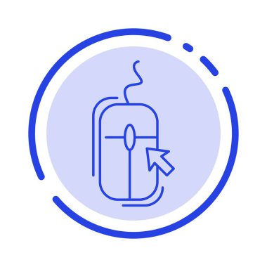 Fare, Tıkla, İnternet, Online, Alışveriş Mavi Noktalı Çizgi I