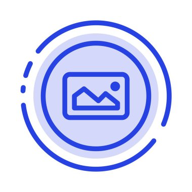 Resim, Fotoğraf, Temel, Ui Mavi Noktalı Çizgi Simgesi