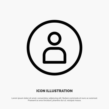 İnsan, İşçi, Temel, Ui Çizgisi Simge Vektörü