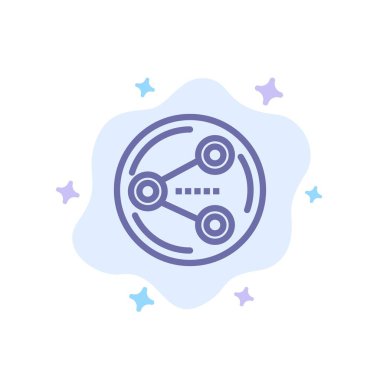 Soyut Bulut Backgr'de Paylaş, Paylaş, Sosyal, Medya Mavi Simgesi