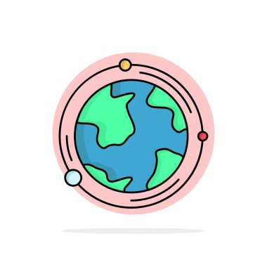 toprak, dünya, dünya, coğrafya, keşif Düz Renk Simge Vektör