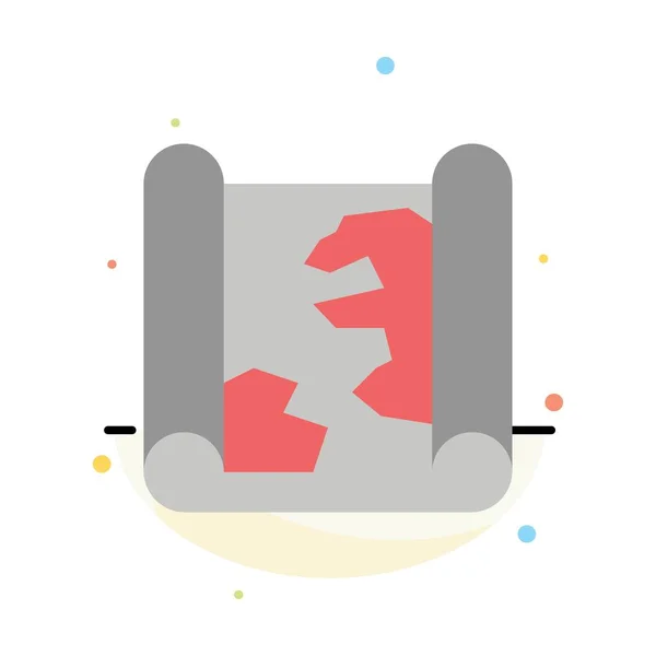 Ubicación, Mapa, Pin, Plantilla de icono de color plano abstracto de punto — Vector de stock