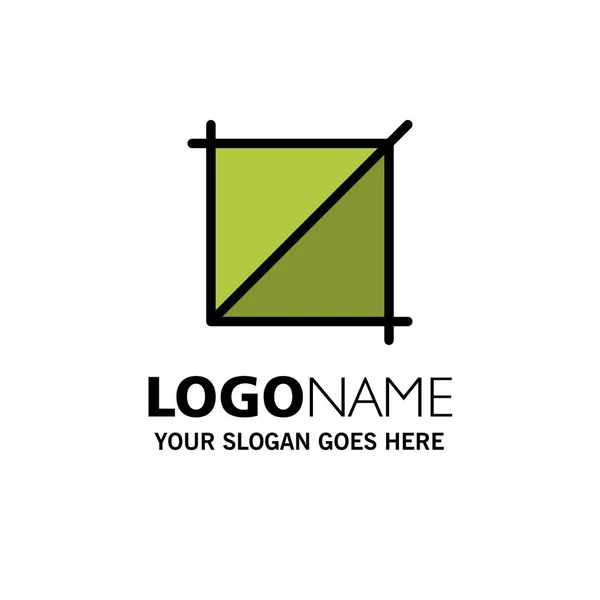 Ritaglia, Design, Tool Business Logo Template. Colore piatto — Vettoriale Stock