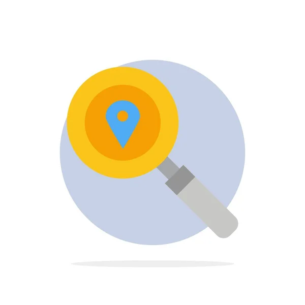 Mapa, Localização, Pesquisa, Navegação Abstract Circle Background Fla —  Vetores de Stock