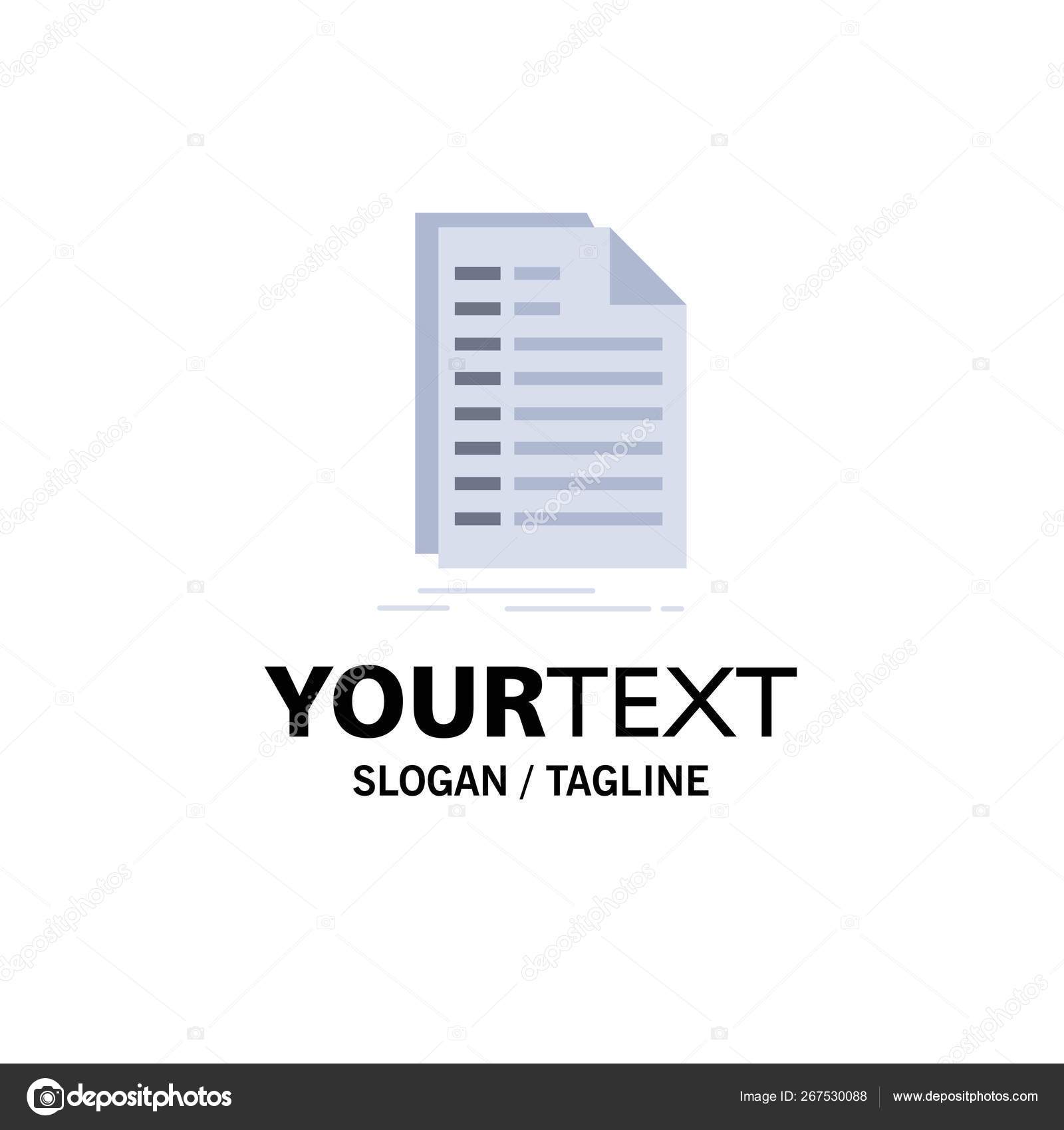 Bill Excel File Invoice Statement Flat Color Icon Vector