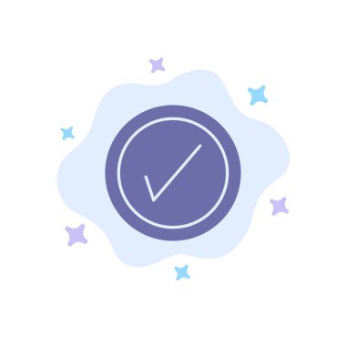 Onayla, Arayüz, Soyut Bulut Arka Planında Kullanıcı Mavisi Simgesi