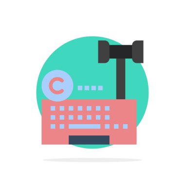 Telif Hakkı, Dijital, İnternet, Hukuk, Avukat Soyut Daire Backgr