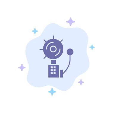 Alarm, Alarm, Alarm, Yangın, Soyut Bulut B 'de Davetsiz Mavi Simge