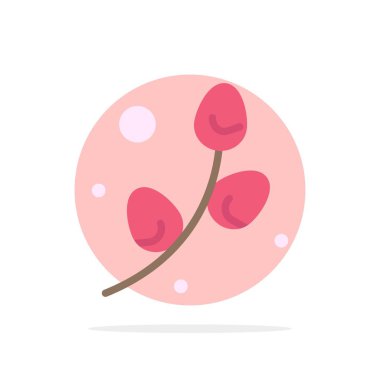 Bitki, Yumurta, Paskalya, Tatil Soyut Çember Düz Arkaplan Kolosu