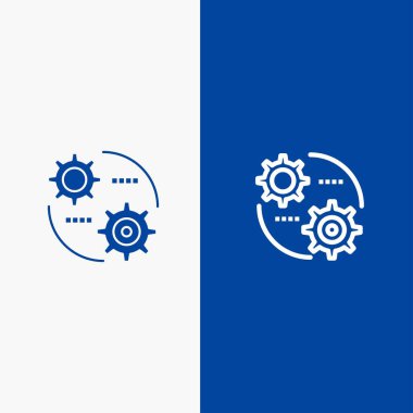 Denetim, Ayar, Dişliler, Satır Ayarları ve Glyph Katı simgesi Mavi b