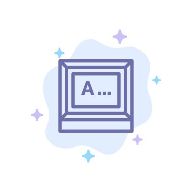 Ekran, Yazma, Metin, Soyut Bulut Backgr Mavi Simge İzle