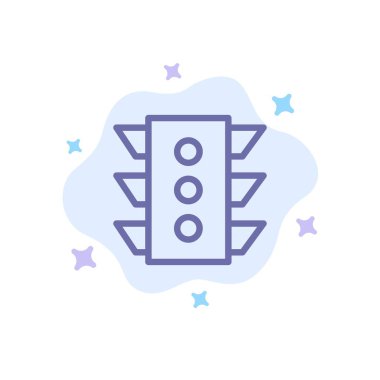 Işık, Trafik, sinyal, Navigasyon, Soyut C'de Mavi Simge kuralı