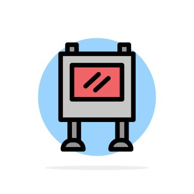 Reklam, Reklam, Billboard, Poster Soyut Daire Ba