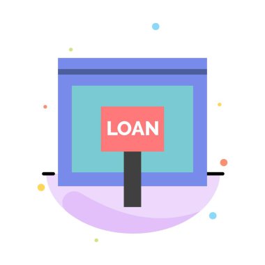 Kredi, İnternet, Kredi, Para, Online Soyut Düz Renk Simge T