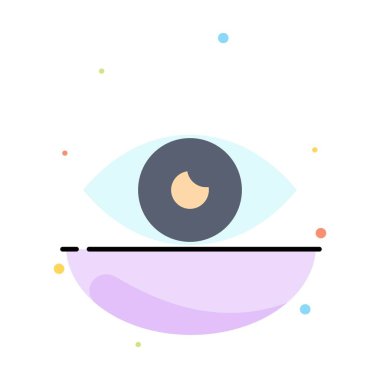 uygulama, temel simge, tasarım, göz, mobil soyut düz renk simgesi te