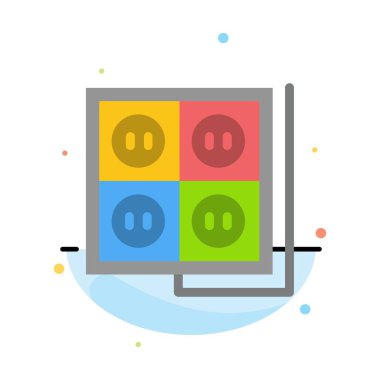 Bina, Inşaat, tak, soket, araç soyut düz renk ı