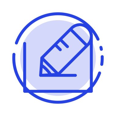 Kalem, Yazma, Metin, Okul Mavi Noktalı Çizgi Simgesi