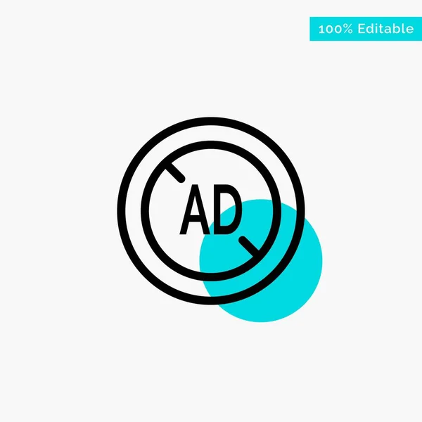 Ad, Blocker, Ad Blocker, Digital turquoise highlight circle poin