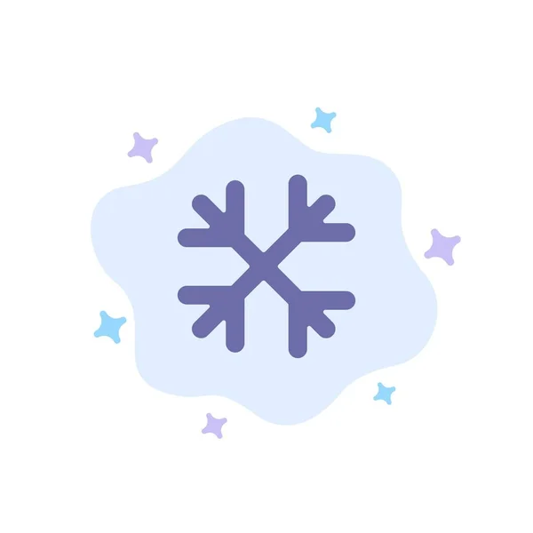 Śnieg, płatki śniegu, zima, Kanada niebieski ikona na abstrakcyjne chmura ba — Wektor stockowy