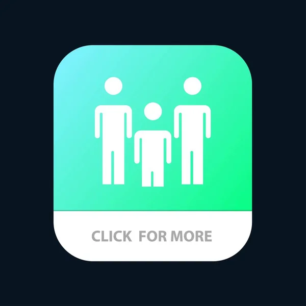 Familie, Paar, Kinder, Gesundheit mobile App-Taste. Android und iOS — Stockvektor