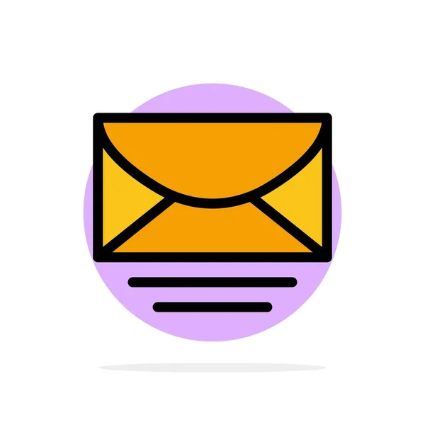 Mail, E-Mail, Nachricht, globaler abstrakter Kreis Hintergrund flach col — Stockvektor