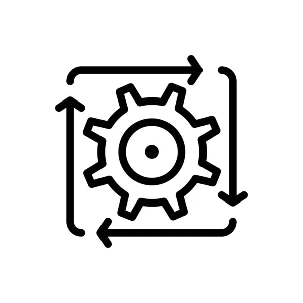 Fluxo de trabalho, Automação, Desenvolvimento, Fluxo, Operação Azul e Vermelho — Vetor de Stock