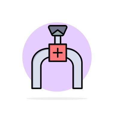 Boru Hattı, Boru, Gaz, Hat Soyut Daire Arka Plan Düz renk 