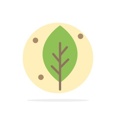 Ekoloji, Yaprak, Doğa, Bahar Soyut Daire Arka Plan Düz co