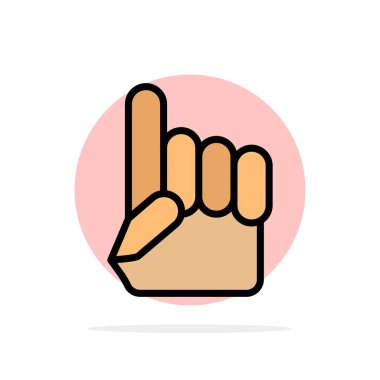 Köpük El, El, Abd, Amerikan Soyut Daire Arka Plan Düz c