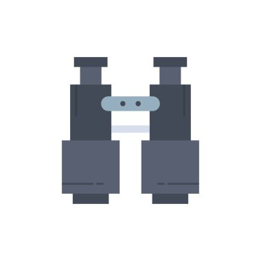 dürbün, bulmak, arama, keşfetmek, Düz Renk Simge Vecto kamp