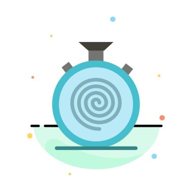 Eylem, Döngü, Akış, Nonstop, Yavaş Soyut Düz Renk Simgesi Temp