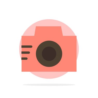 Kamera, Görüntü, Fotoğraf, Resim Soyut Daire Arka Plan Düz co