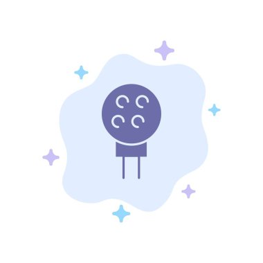 Golf, Top, Beyzbol, Spor Mavi Simge Soyut Bulut Backgrou