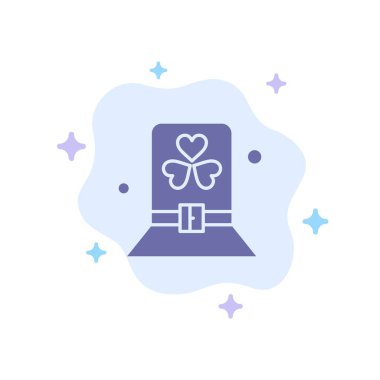 Kostüm, Gün, Yeşil, Şapka, Patrick Blue Icon Soyut Bulut Ba