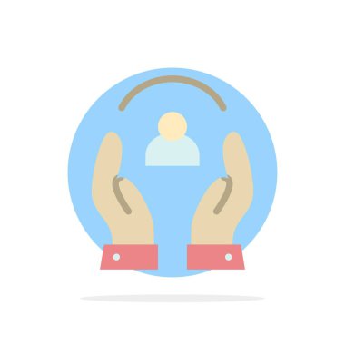 Bakım, Bakım, İnsan, İnsanlar, Koruma Soyut Daire Backgrou