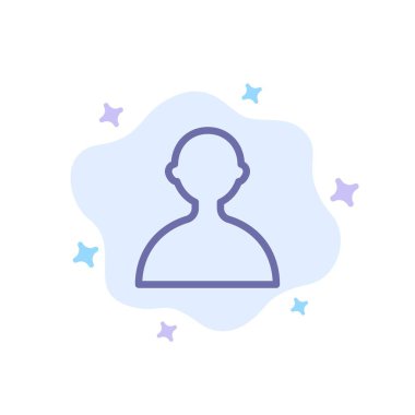 Avatar, Kullanıcı, Soyut Bulut Arka Plan Temel Mavi Simge