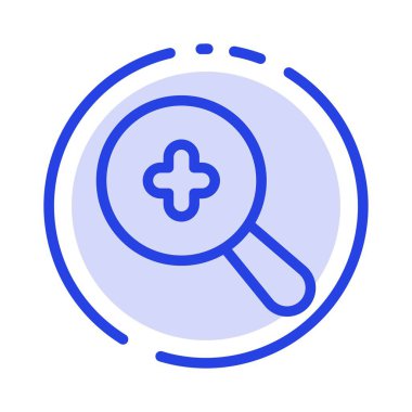 Genişletilmiş, Arama, Artı Mavi Noktalı Çizgi Simgesi