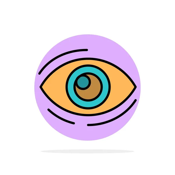 Auge, Finden, Schauen, Suchen, Suchen, Sehen, Betrachten abstrakter Kreise — Stockvektor