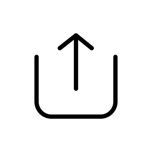 Instagram, Subir, Subir icono de color plano. Banner icono vectorial Templ — Vector de stock