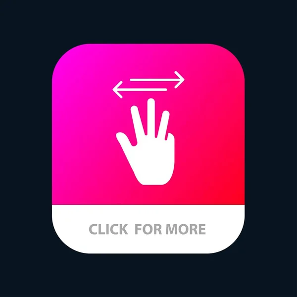 Mano, Cursor de mano, Arriba, Izquierda, Botón derecho de la aplicación móvil. Android un — Vector de stock