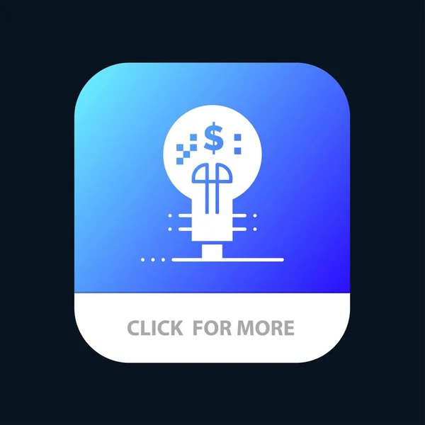 Innovation, Finance, Finance, Idée, Janvier Mobile App Button. A — Image vectorielle