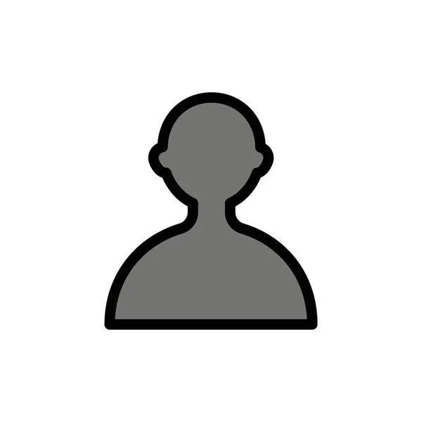 Avatar, Utilisateur, Basic Flat Color Icon. Modèle de bannière d'icône vectorielle — Image vectorielle