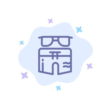 Mayo, Yaz, Yüzme, Plaj, Soyut Clo üzerinde Pantolon Mavi Simge