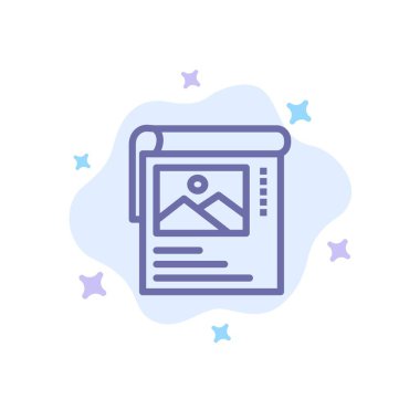 Duvar Kağıdı, Poster, Soyut Bulut Backgrou Broşür Mavi Simge