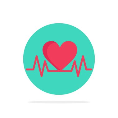 Kalp Atışı, Aşk, Kalp, Düğün Soyut Daire Arka Plan Düz 