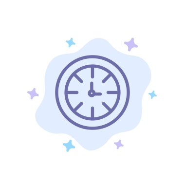 İzle, Zamanlayıcı, Saat, Soyut Bulut Backgrou Küresel Mavi Simge