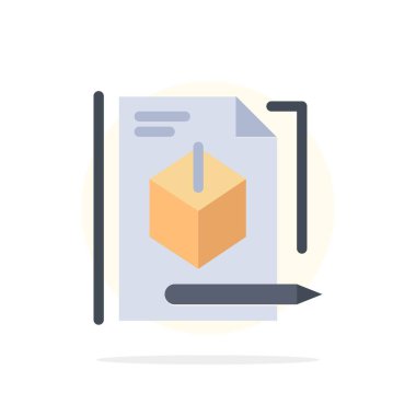 Dosya, Kutu, Kalem, Teknoloji Soyut Daire Arka Plan Düz co