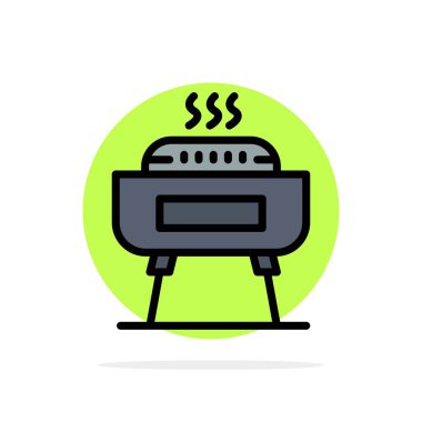 Barbekü, Kutlama, Şenlik, Tatil Soyut Daire Backgr