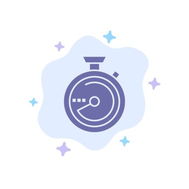 Gözat, Pusula, Navigasyon, Konum Mavi Simge Soyut Clou üzerinde